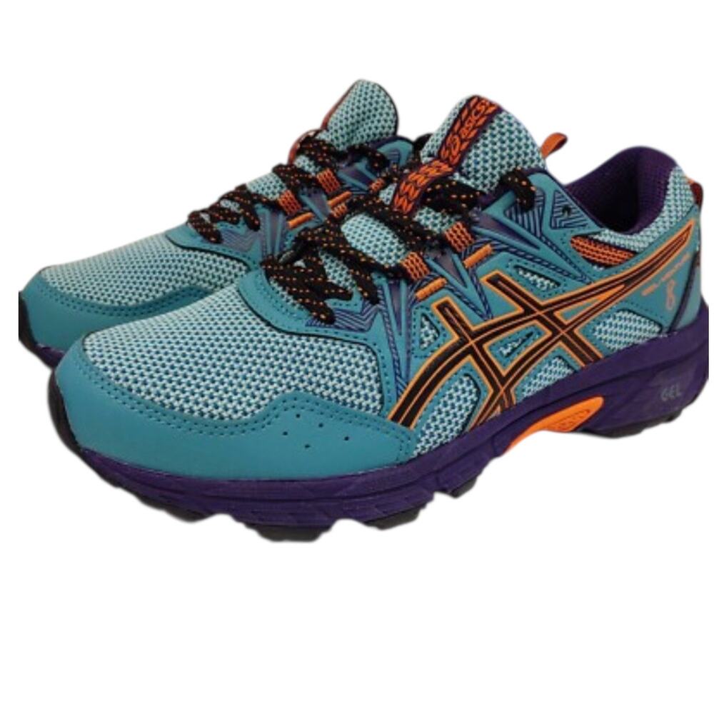 Asics Teal and Purple Sneakers Like New